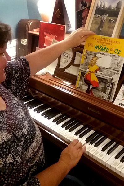Wizard of Oz Music Sheet on the Piano