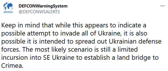 Defcon Warning System Crimea Land Bridge
